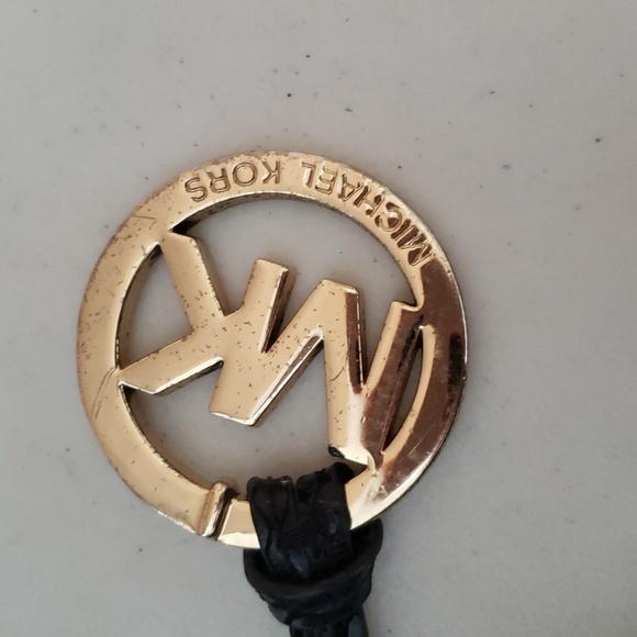 Michael Kors Patent Python Embossed Leather Chain Tote Bag - Picture 11 of 11